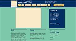 Desktop Screenshot of mournegolfclub.co.uk